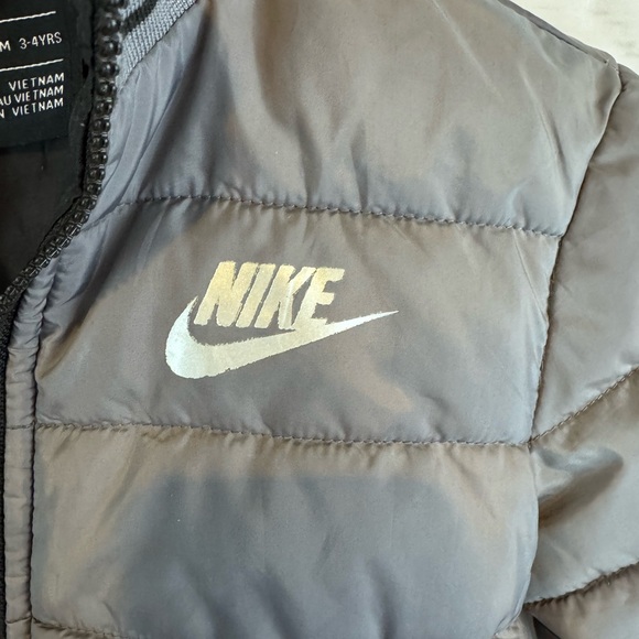 Nike Kids Charcoal Puffer Jacket - Picture 2 of 5